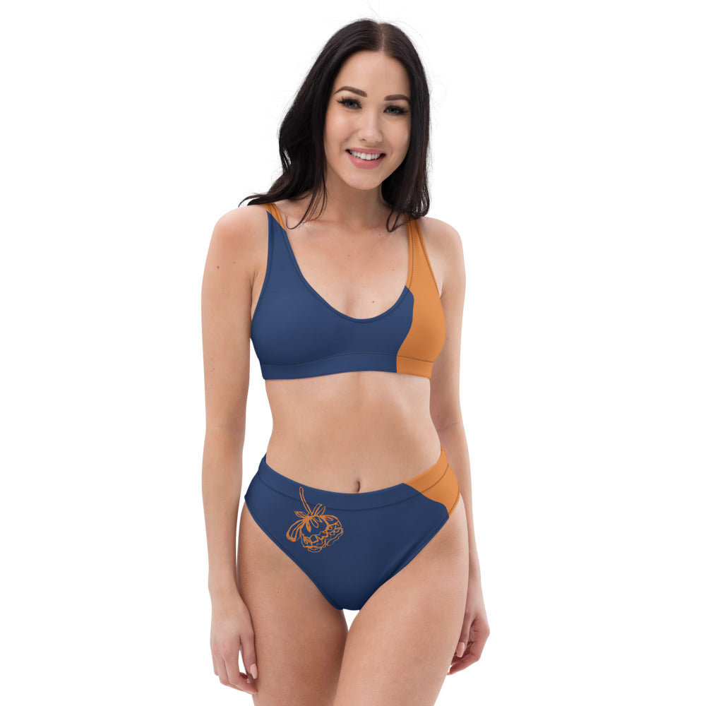 sustainable swimwear recycled material graphic COURAGE