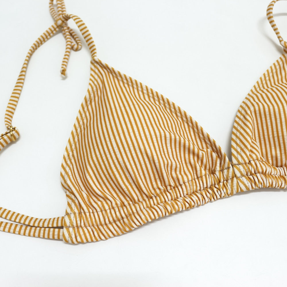 Cabo is Calling - 2 Pieces Bikini Set with Stripes